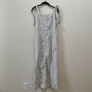 Faherty Women's Dream Cotton Tie Dress Organic Cotton Size Medium